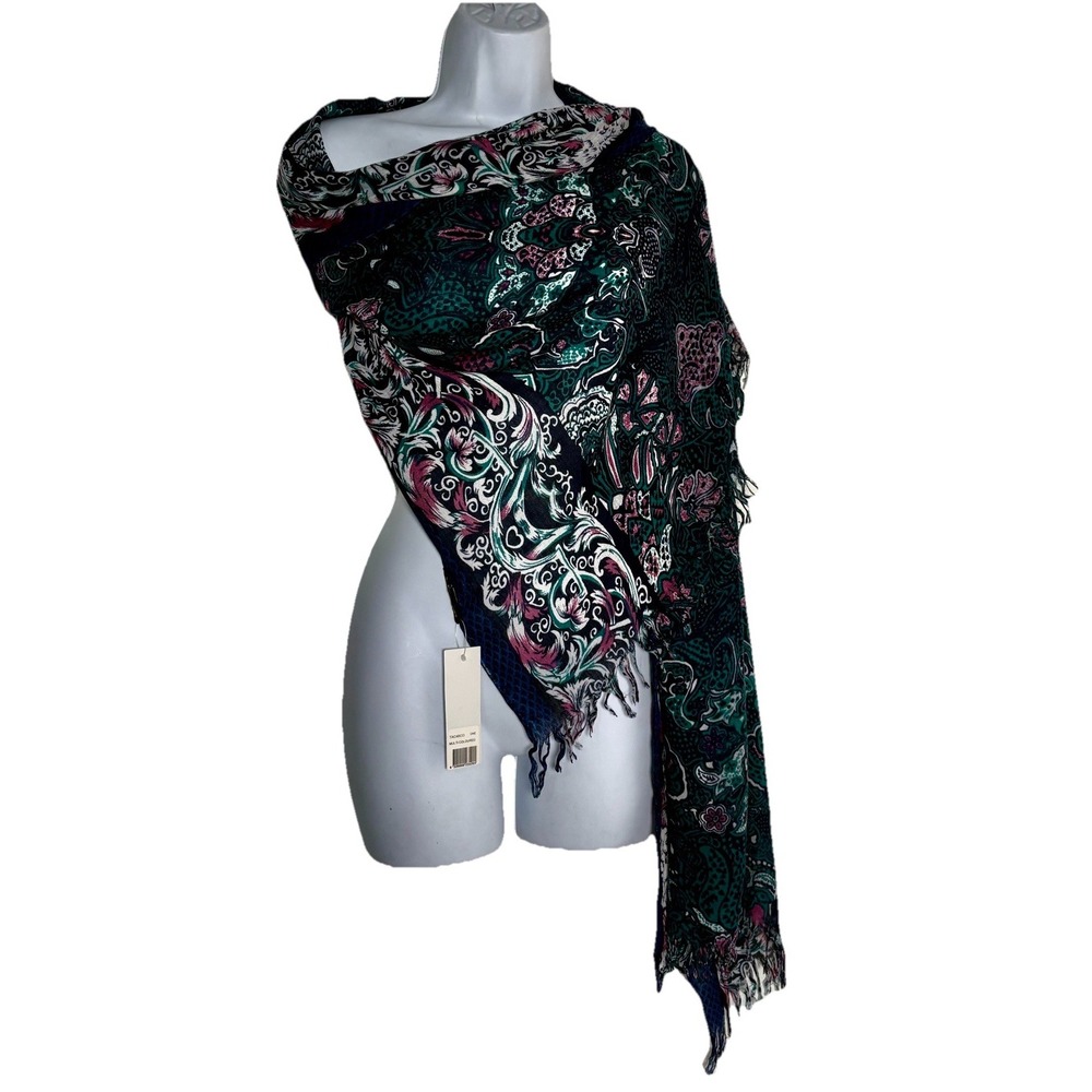 Brown Sugar Scarf 25"x68" Paisley Multicolor Shawl Wrap Lightweight NWT